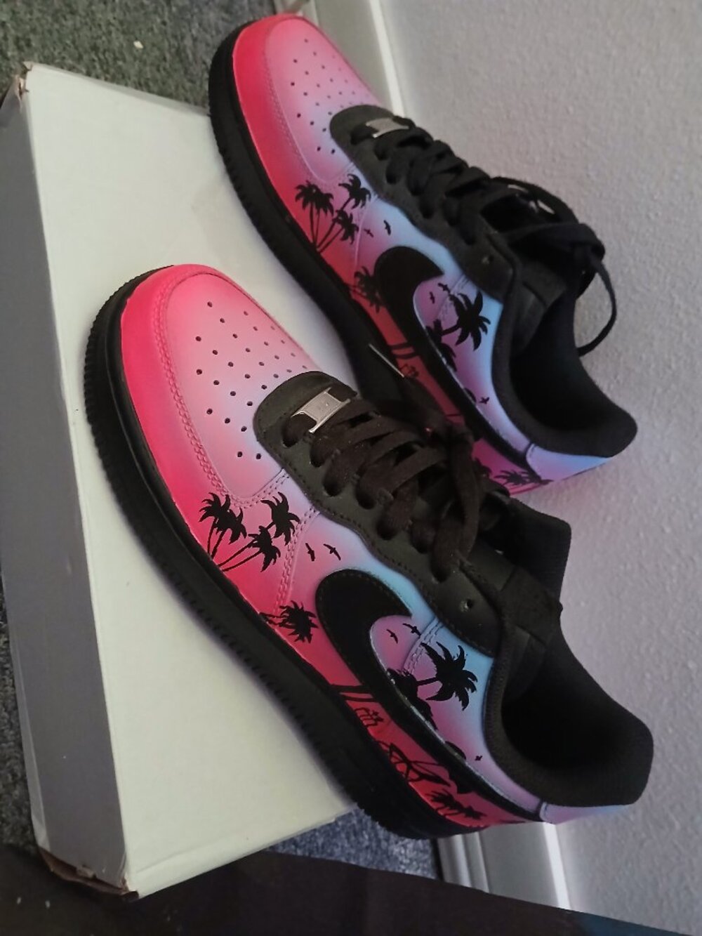 Nikes AF1 Miami Beach Style! - Picture 1 of 5